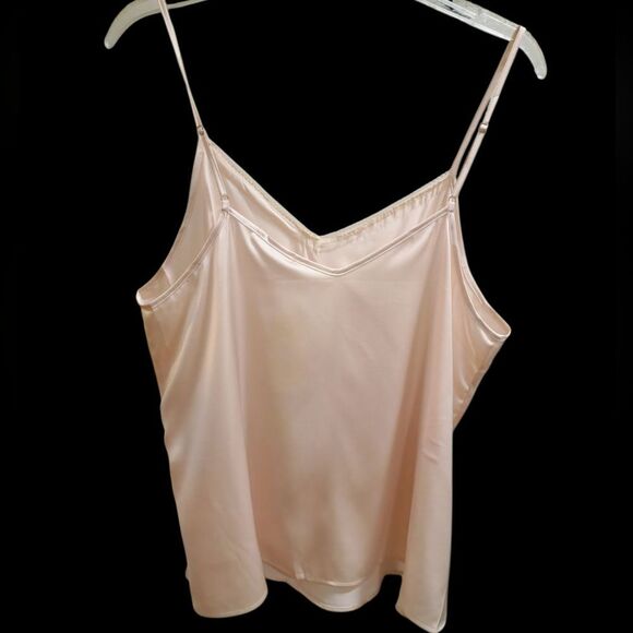 NWT EKOUAER Silk Satin Vneck Cami - Picture 5 of 7